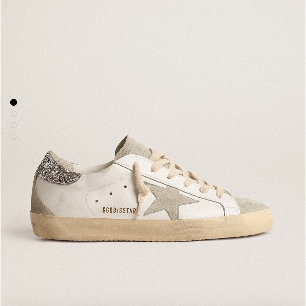 Golden Goose Star Sneakers in White and Gray